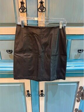 Mango Faux Leather Mini Skirt Size M